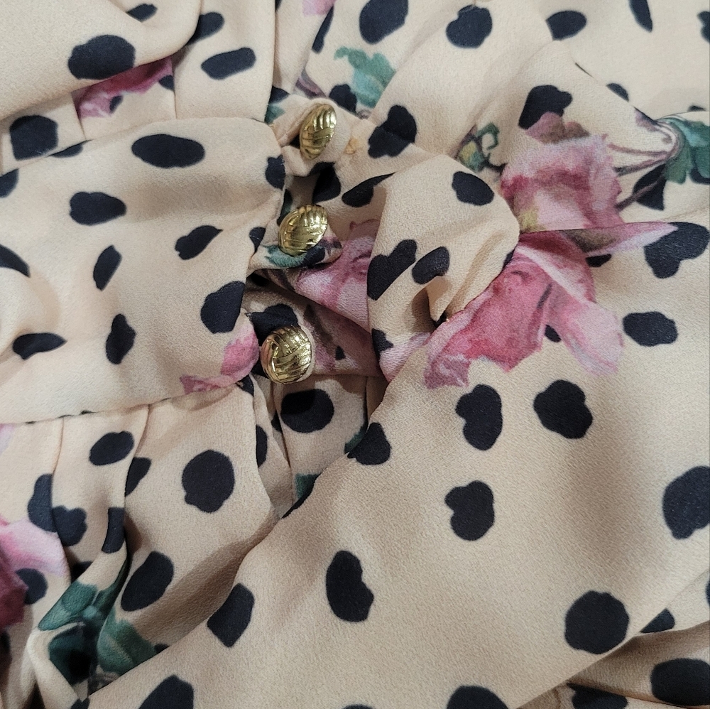 Maria Sanz Women's Kimono Animal Floral Print Size One Size Romantic Boho Chic - Picture 10 of 13